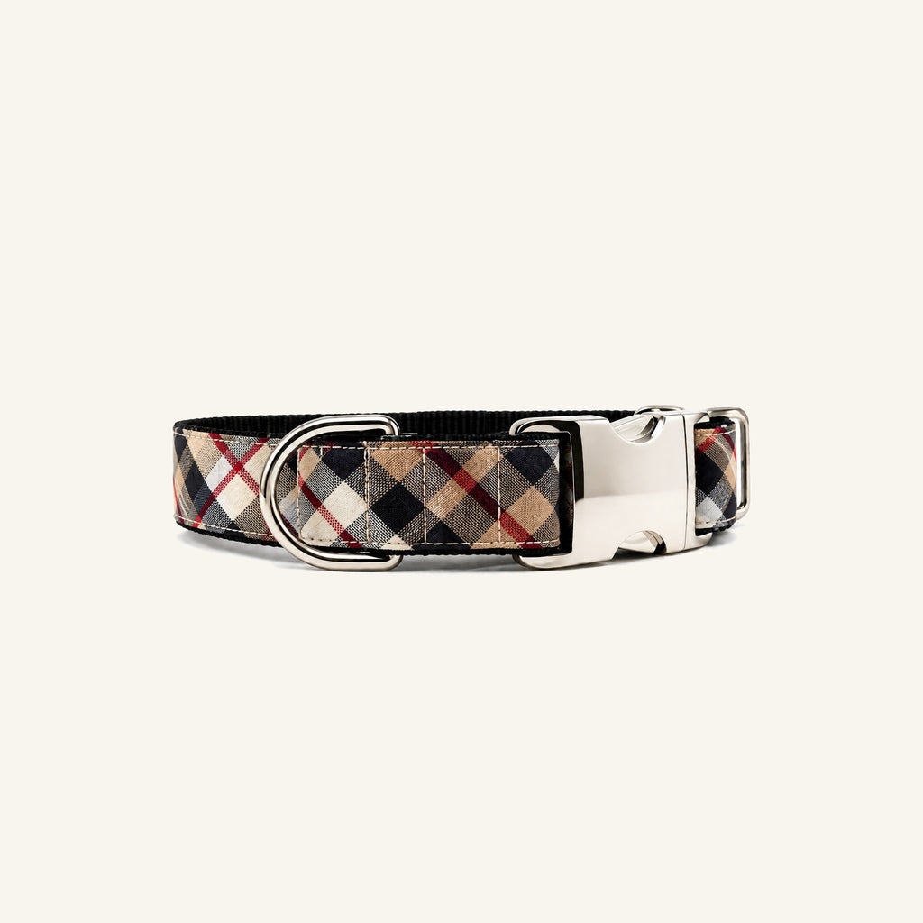 Collar para perro Tartán Camel de SIRKAWS