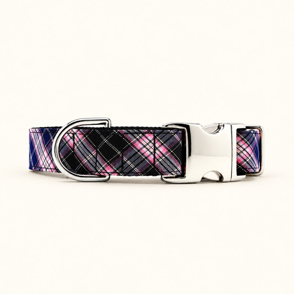 Collar para perro Tartán Rosa de SIRKAWS