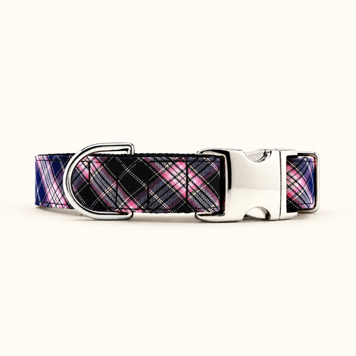 Collar para perro Tartán Rosa de SIRKAWS
